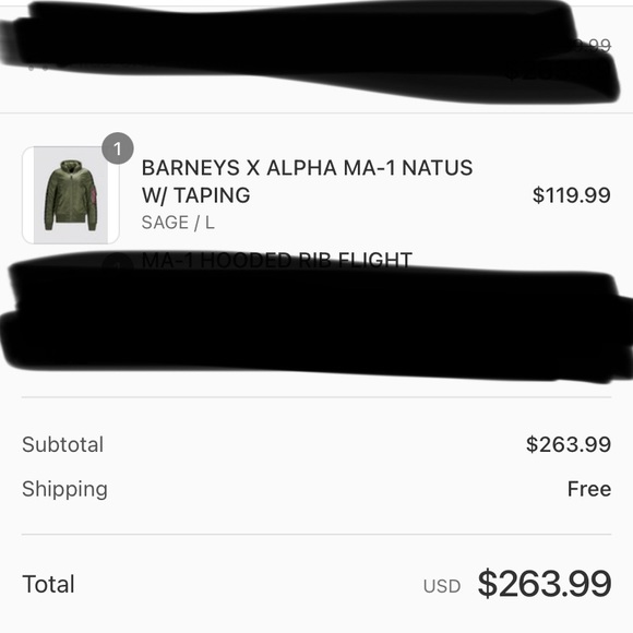 Alpha Industries x Barneys, Sage, New - Picture 5 of 5